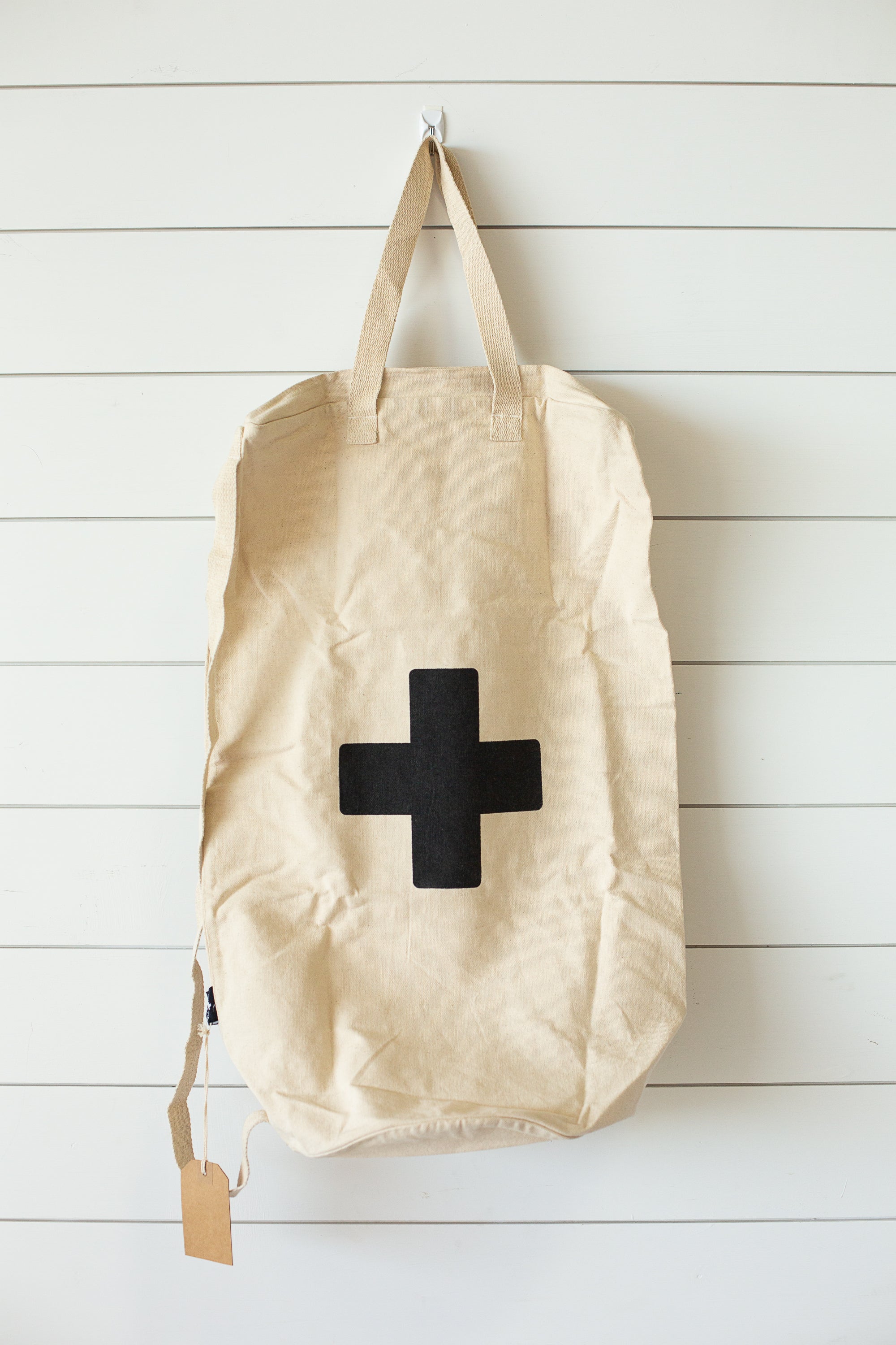 Cotton Canvas Laundry Bag With Shoulder Strap - Prints