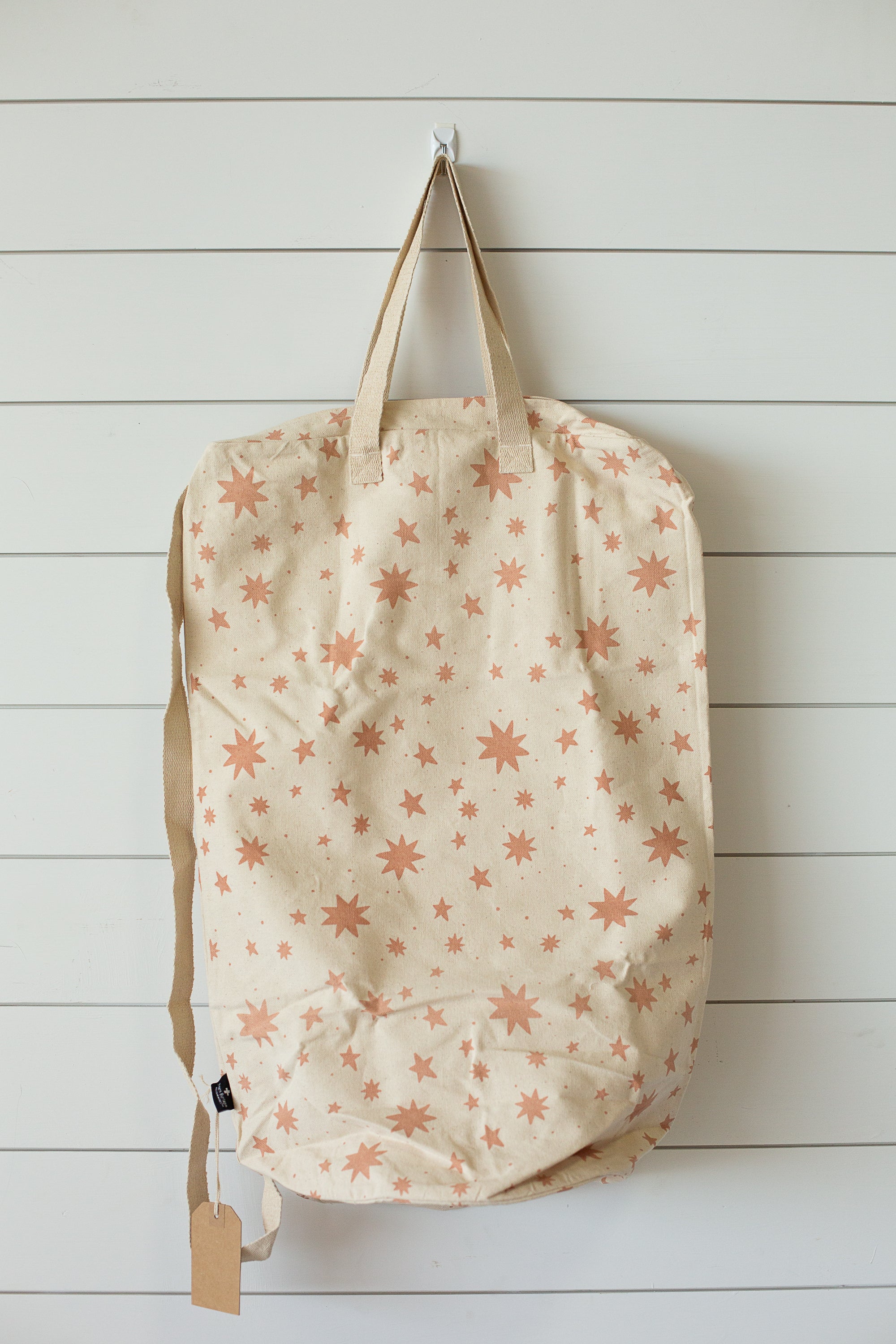 Cotton Canvas Laundry Bag With Shoulder Strap - Prints