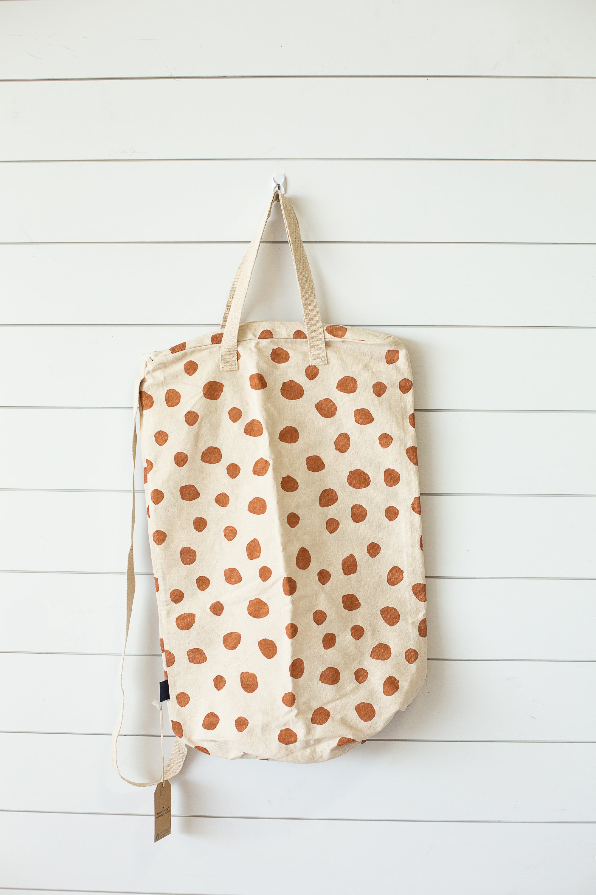 Cotton Canvas Laundry Bag With Shoulder Strap - Prints