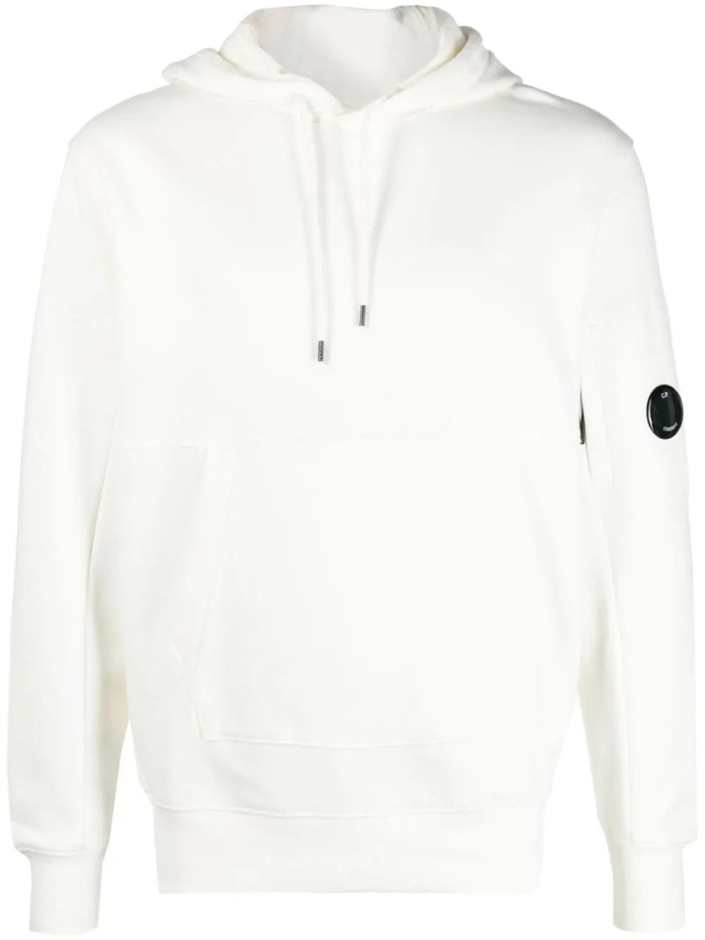 CP Company Sweat à capuche Blanc Diagonal raised fleece Classic