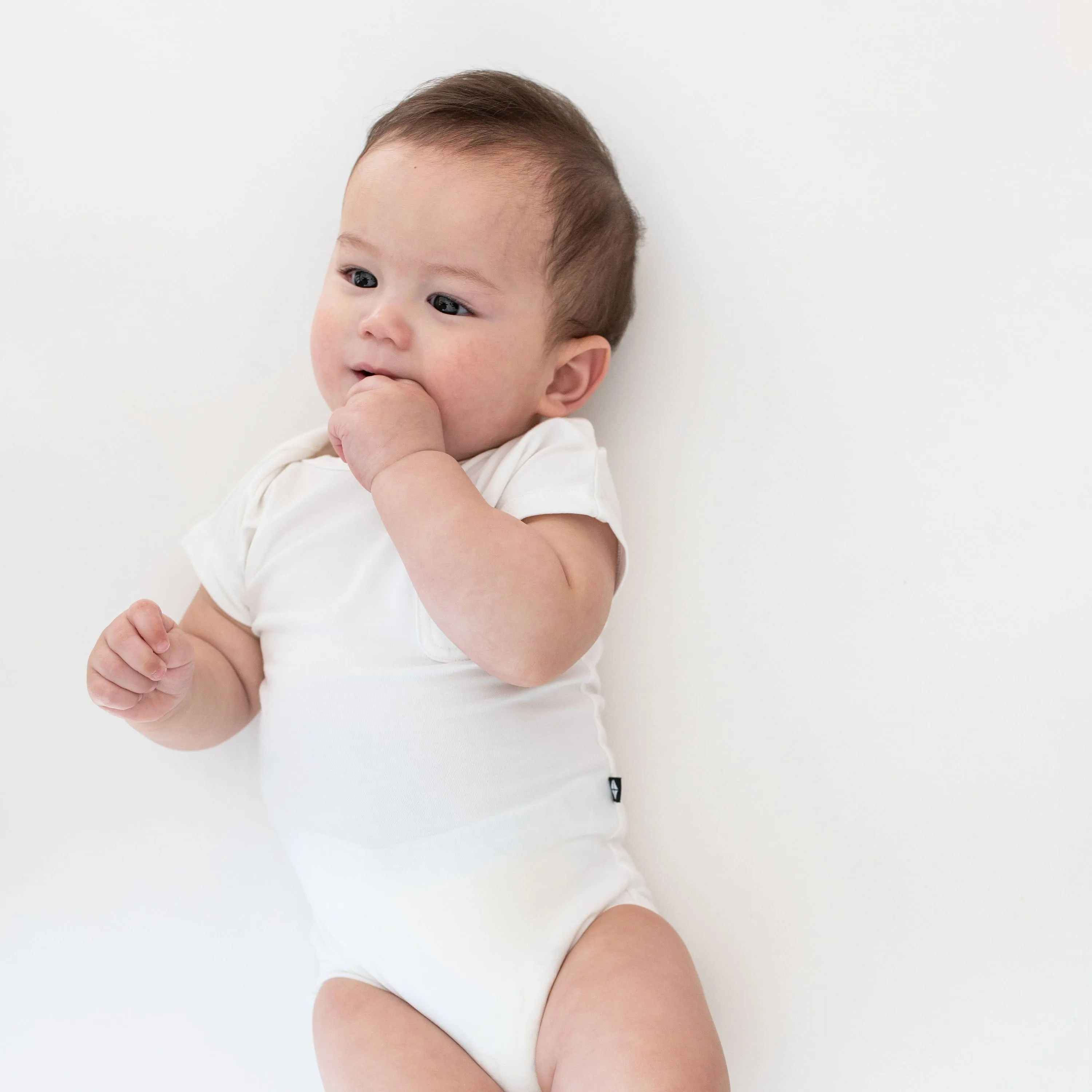 Crew Neck Tee Bodysuit in Cloud