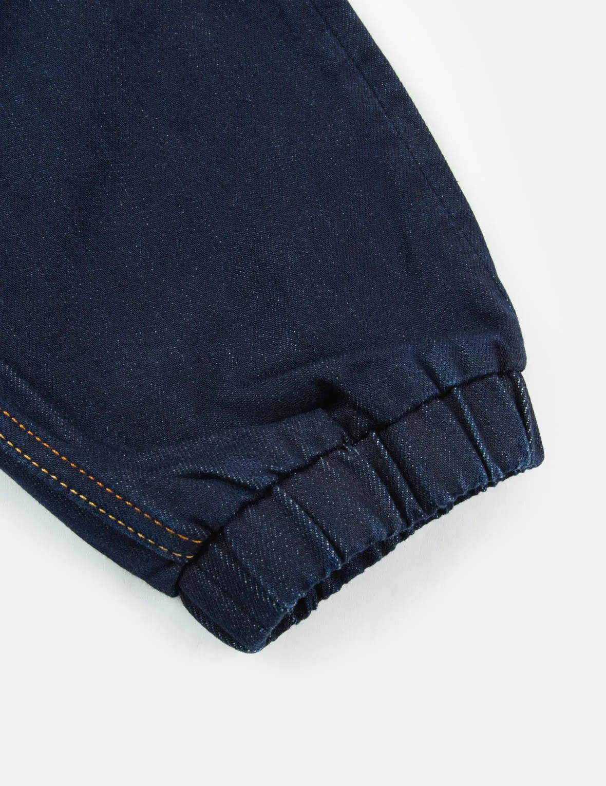 Daicock Discharged Print Denim Jogger Pants