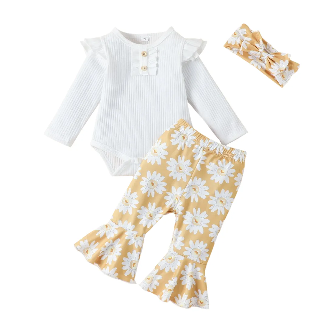 Daisy Flares & Bodysuit Set