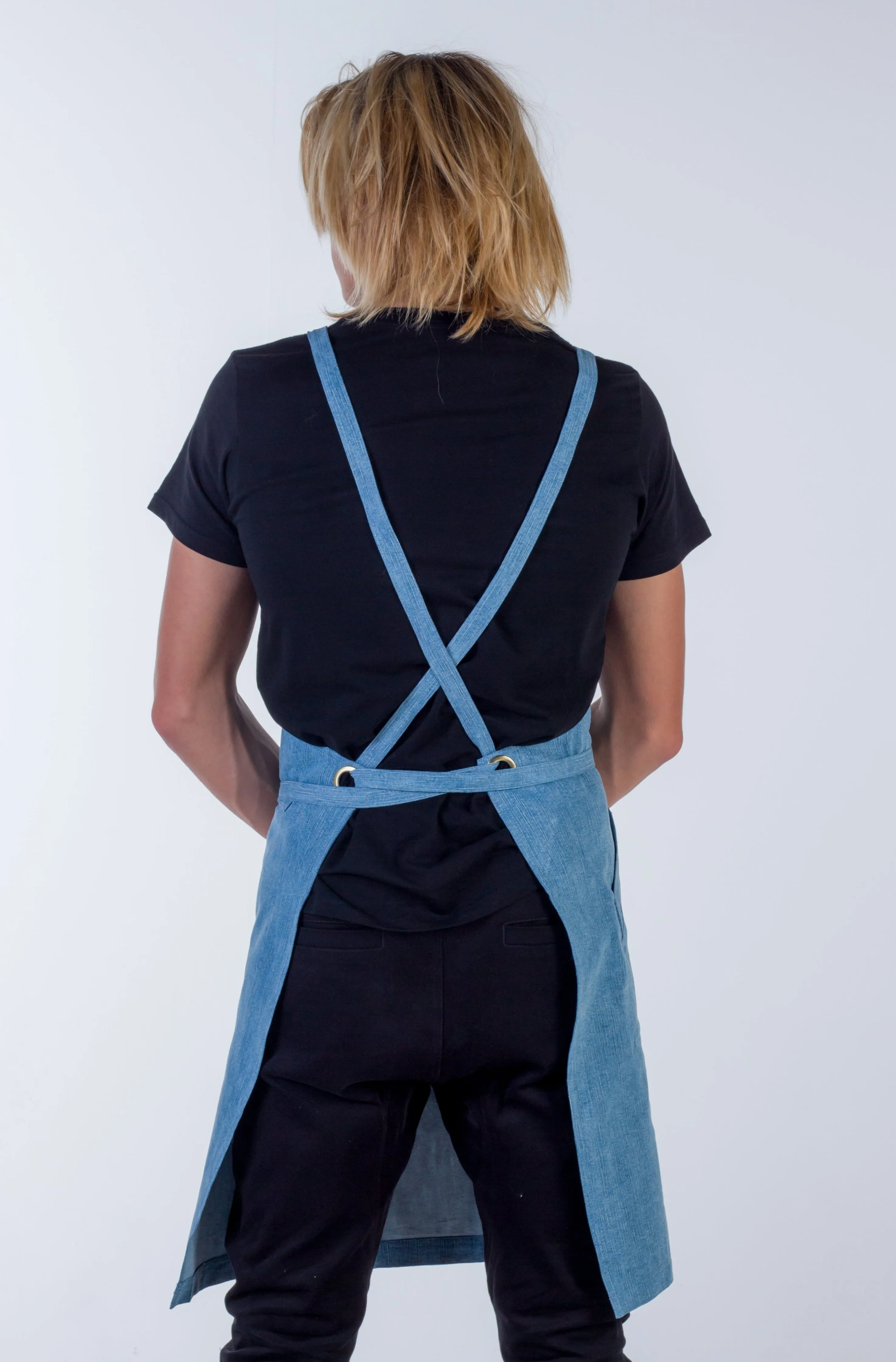 Denim apron light blue Fitzroy