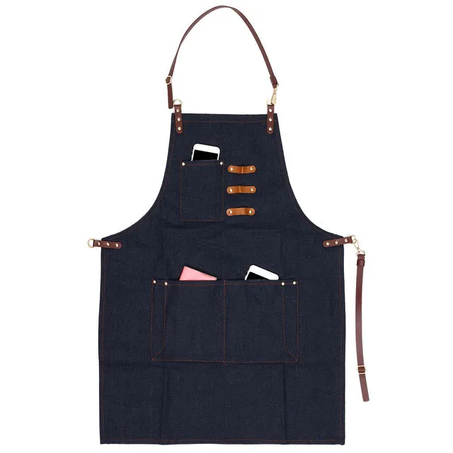 DENIM COWBOY CHEF APRON UNIFORM