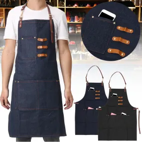 DENIM COWBOY CHEF APRON UNIFORM