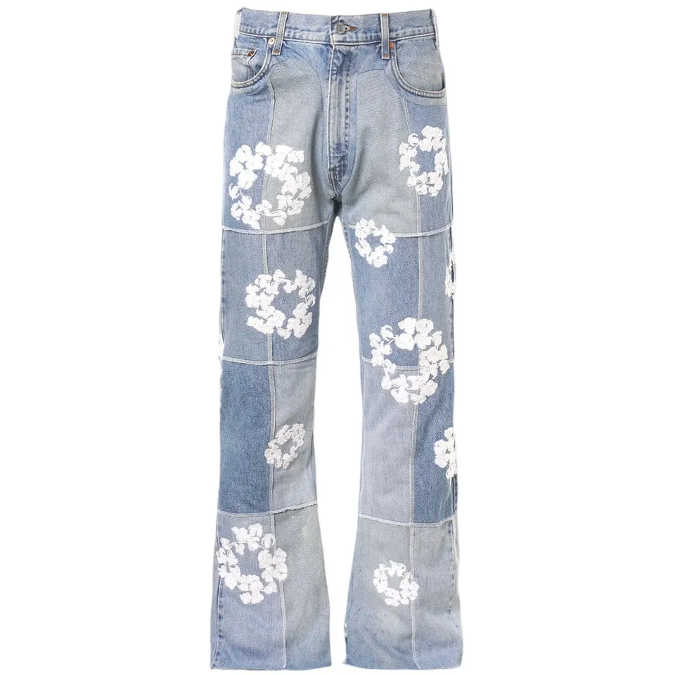 Denim Tears x Readymade Cotton Wreath Flared Jeans