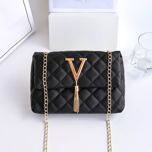 Diamond Lattice Women Shoulder Bag Female Embroidered Small Square Bag PU Leather Crossbody Bags Handbag and Purses Phone Bags S