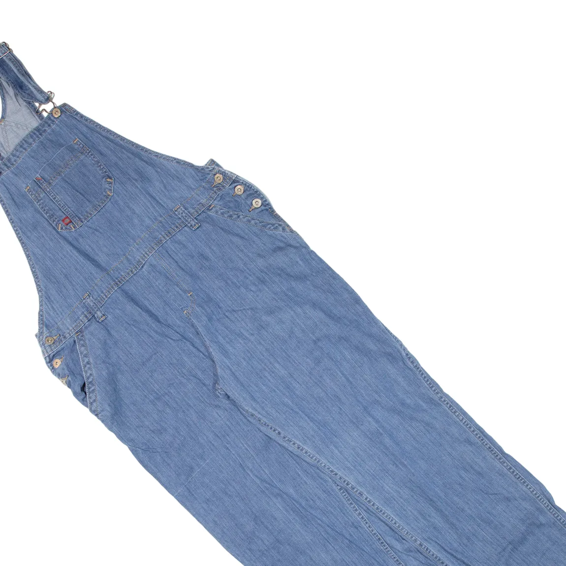 DICKIES Carpenter Workwear Womens Dungarees Blue Relaxed Denim M W36 L32