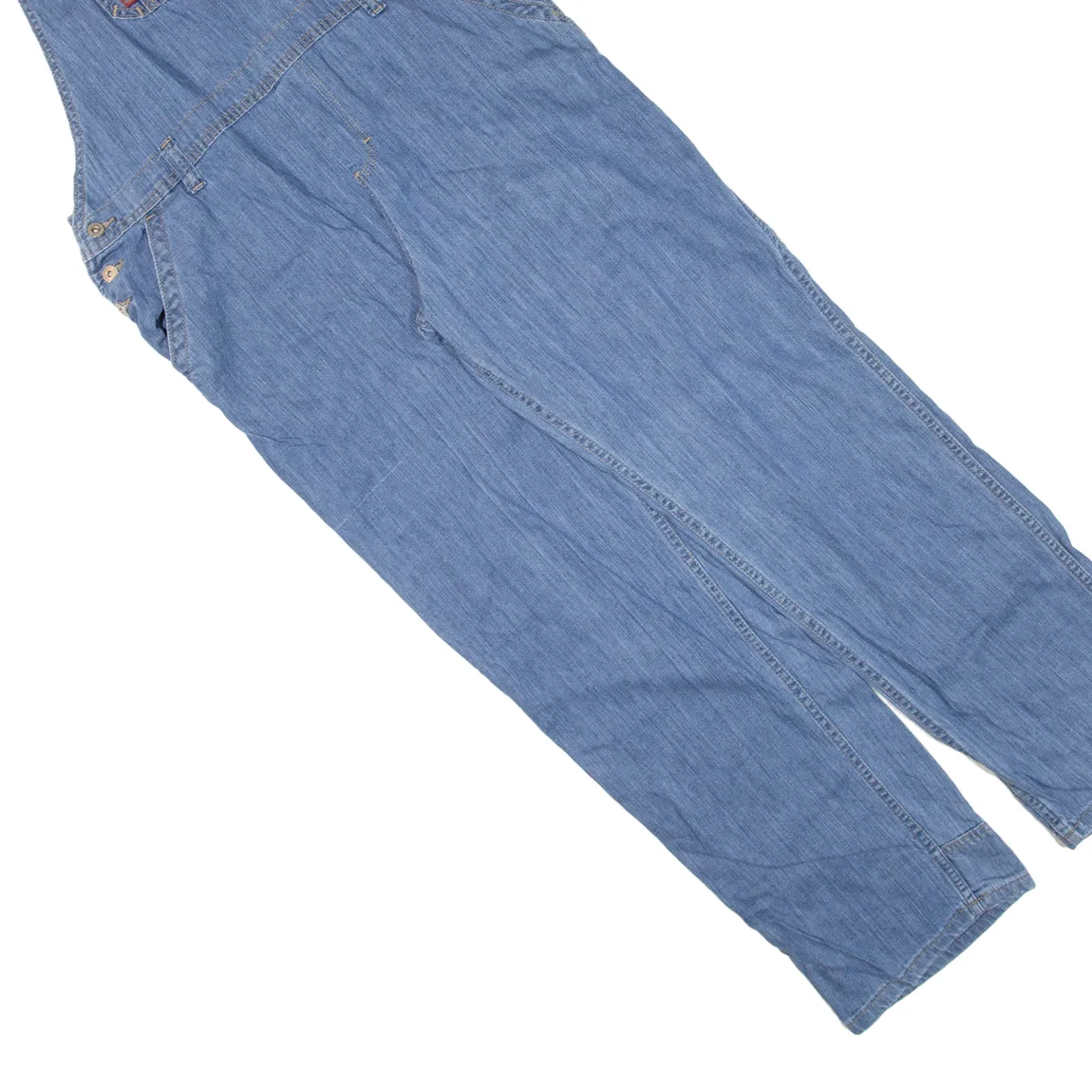 DICKIES Carpenter Workwear Womens Dungarees Blue Relaxed Denim M W36 L32