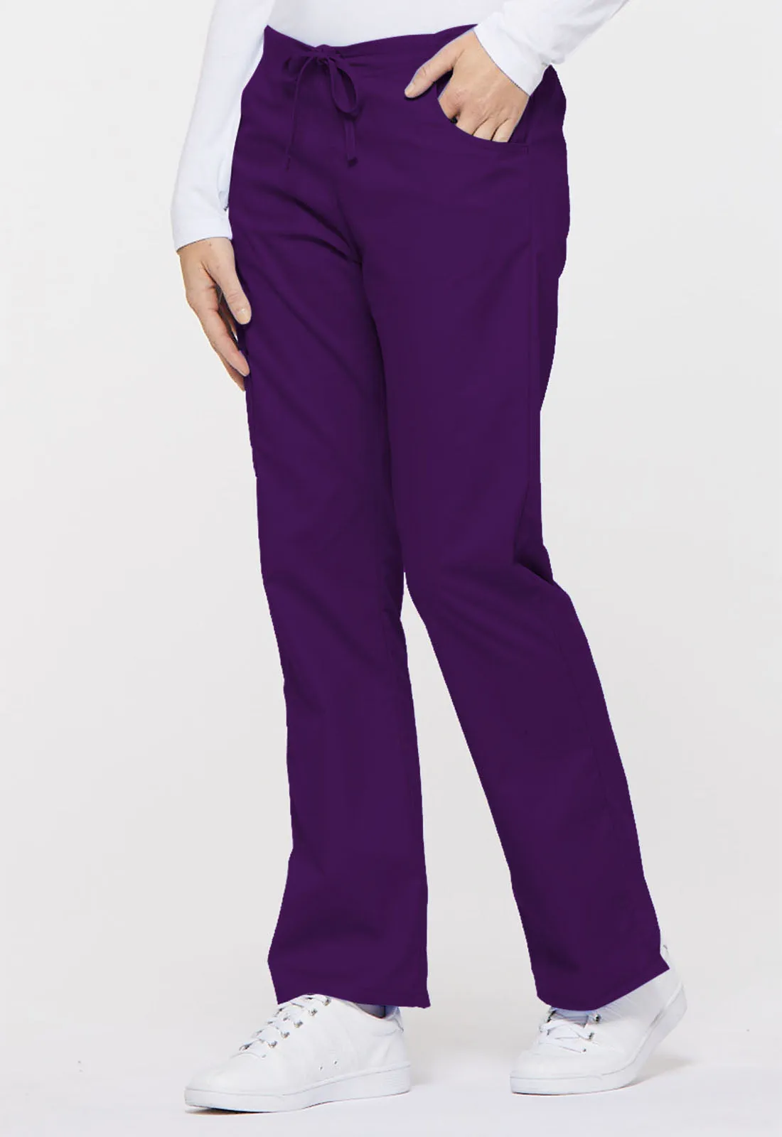 Dickies Mid Rise Drawstring Cargo Pant in Grape