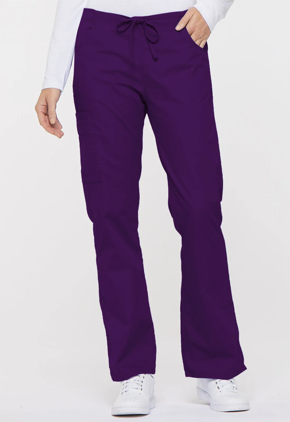 Dickies Mid Rise Drawstring Cargo Pant in Grape