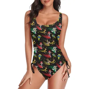 Disney Toy Story Roundup Friends Drawstring Side Women's One-Piece Swimsuit