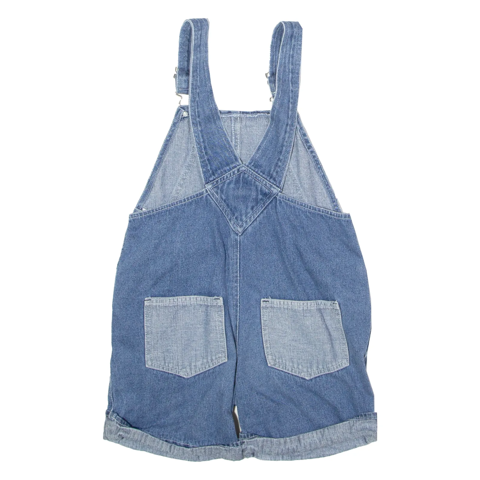 DISNEY Winnie The Pooh And Tigger Girls Dungarees Blue Denim 90s 7-8Y W26 L4