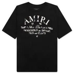 Distressed Arts District Tee - Black