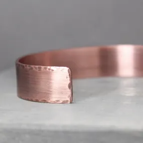 Distressed Copper Cuff 1/2