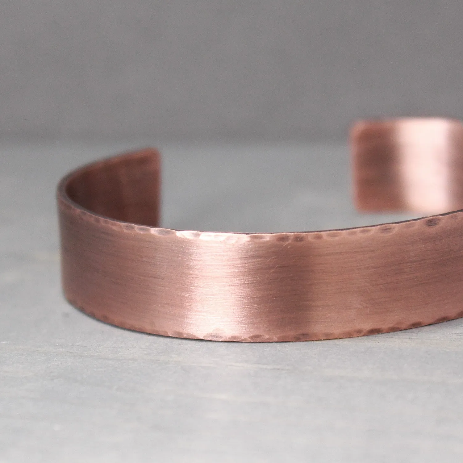 Distressed Copper Cuff 1/2