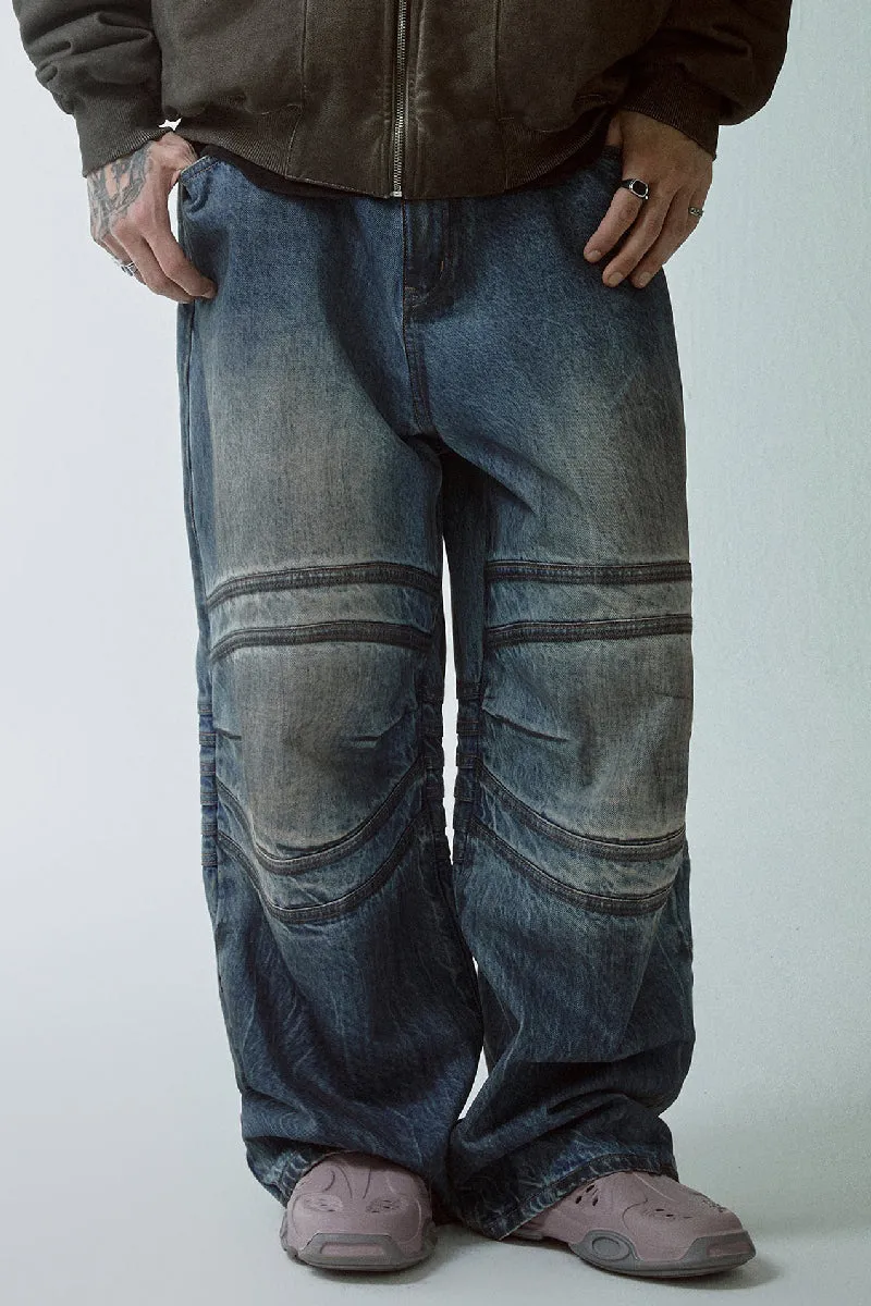 Distressed Skeleton Jeans