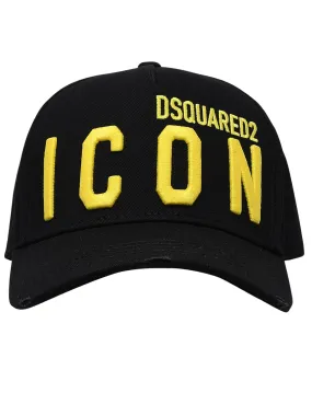 Dsquared2 Icon Logo Embroidered Distressed Baseball Cap