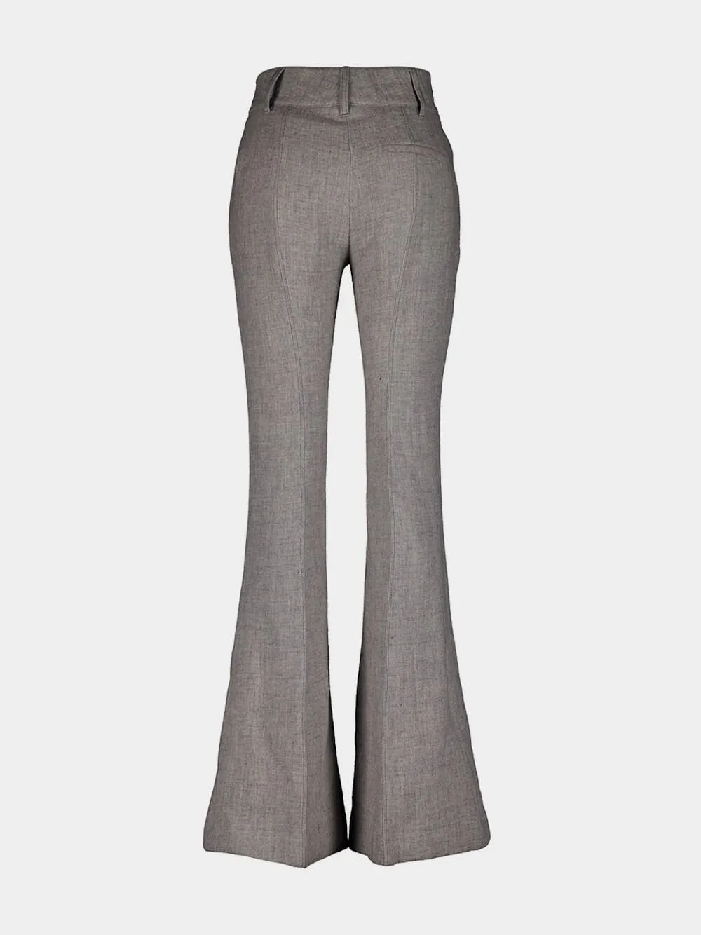 Eco-Cashmere Linen Flare Pants