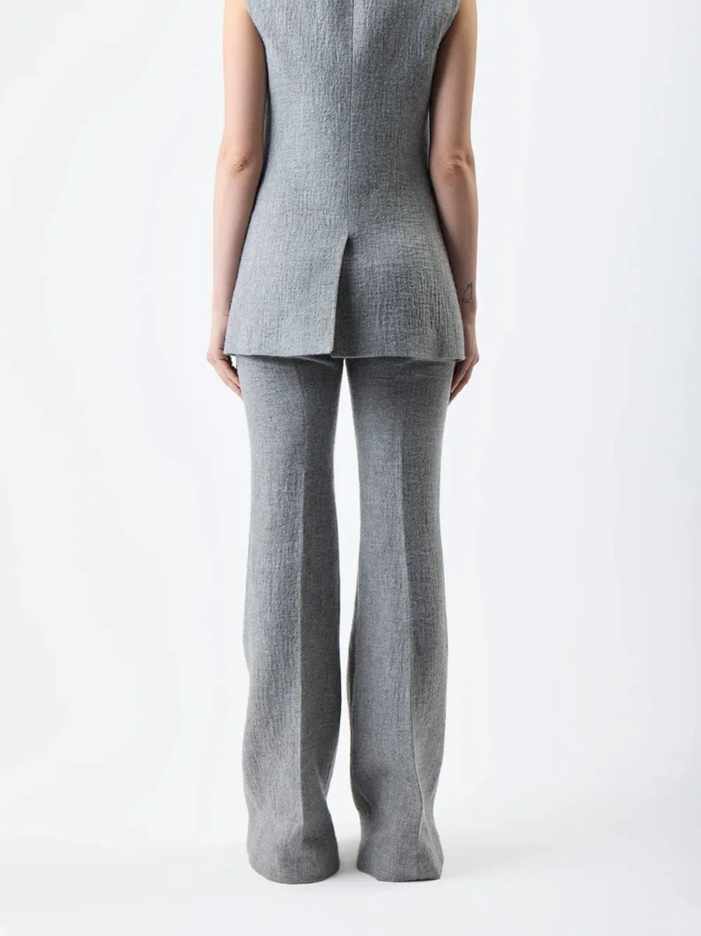 Eco-Cashmere Linen Flare Pants