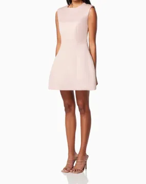 Elliatt Pop Flared Mini Dress In Baby Pink