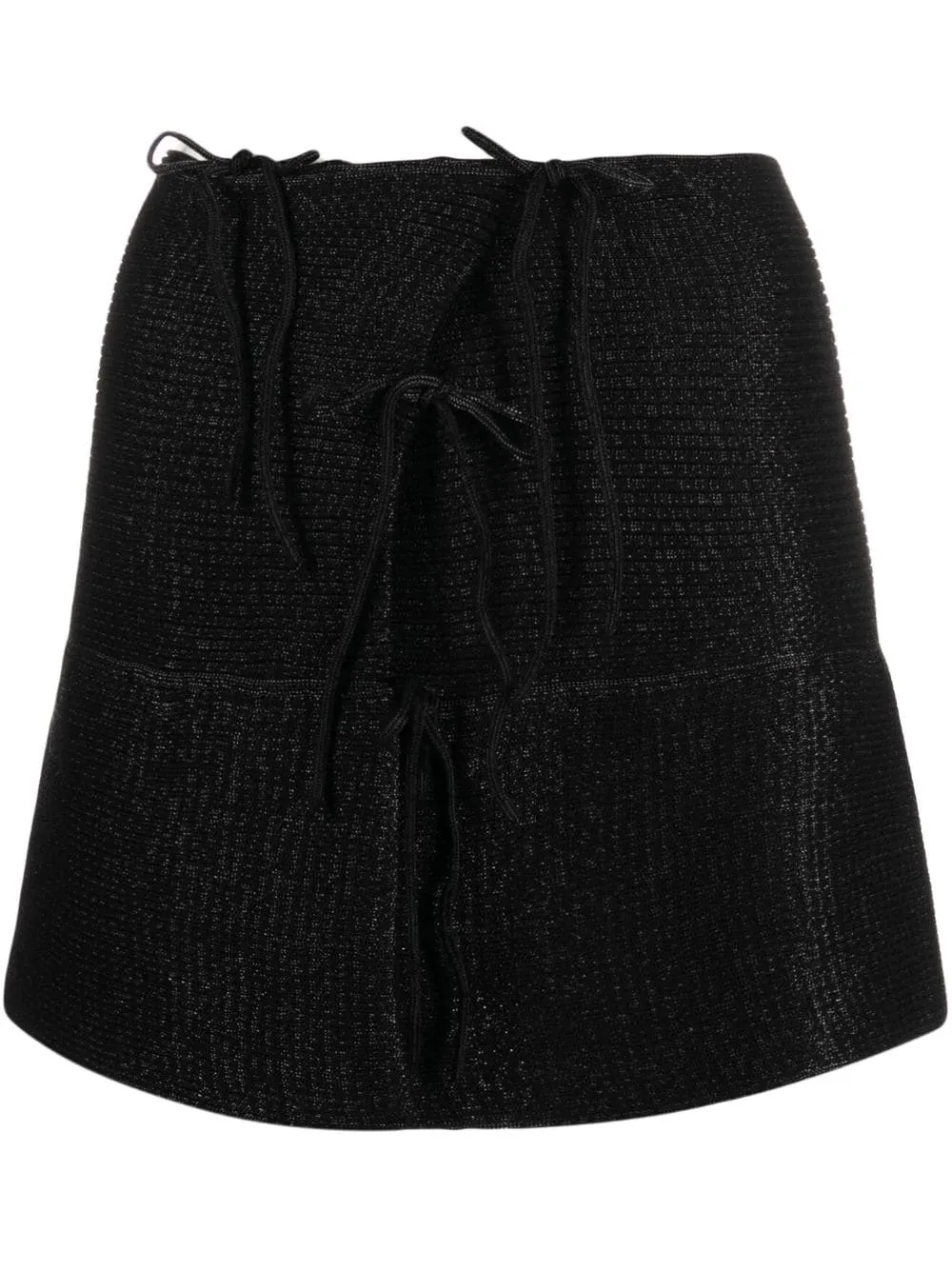 Emma Flared Mini Skirt - Black