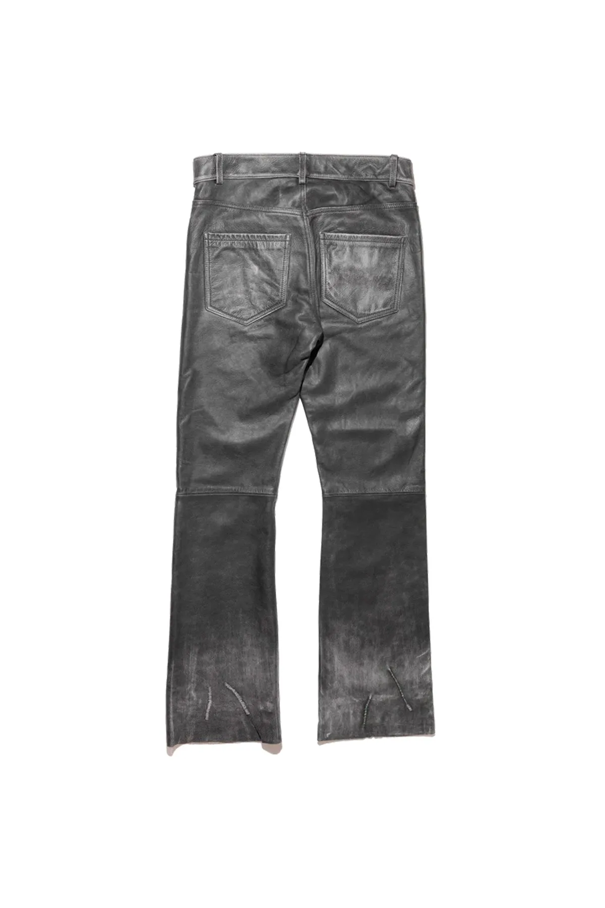 ENFANTS RICHES DPRIMS | REPAIRED LEATHER FLARE JEANS