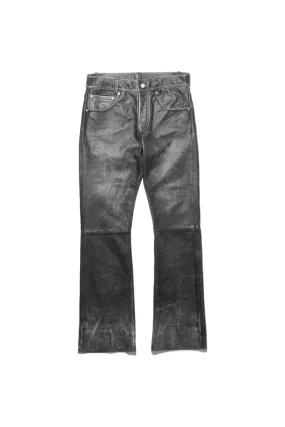 ENFANTS RICHES DPRIMS | REPAIRED LEATHER FLARE JEANS