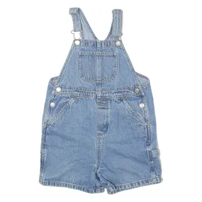 FADED GLORY Girls Dungarees Blue Regular Denim 90s 3-4Y W20 L3