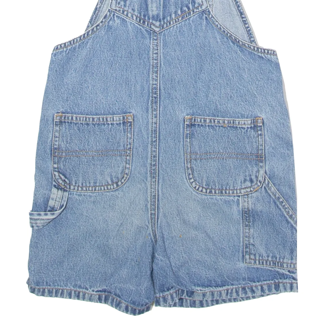 FADED GLORY Girls Dungarees Blue Regular Denim 90s 3-4Y W20 L3