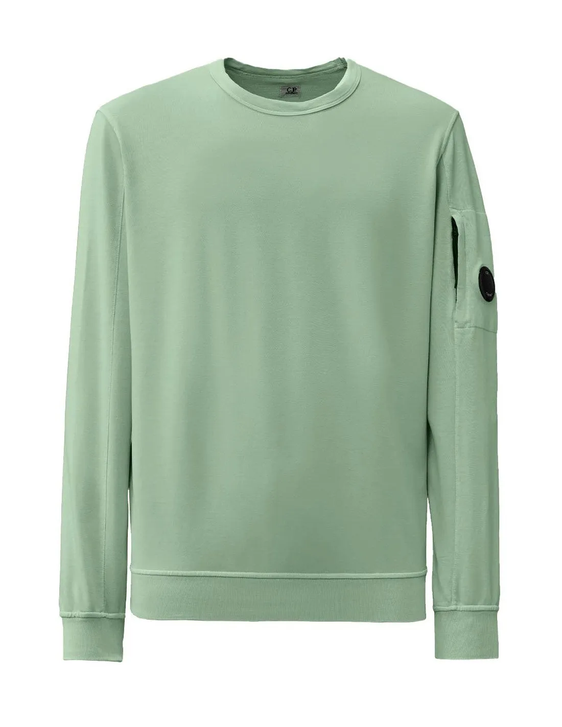 Felpa C.P. Company uomo 16CMSS032A light fleece verde shell