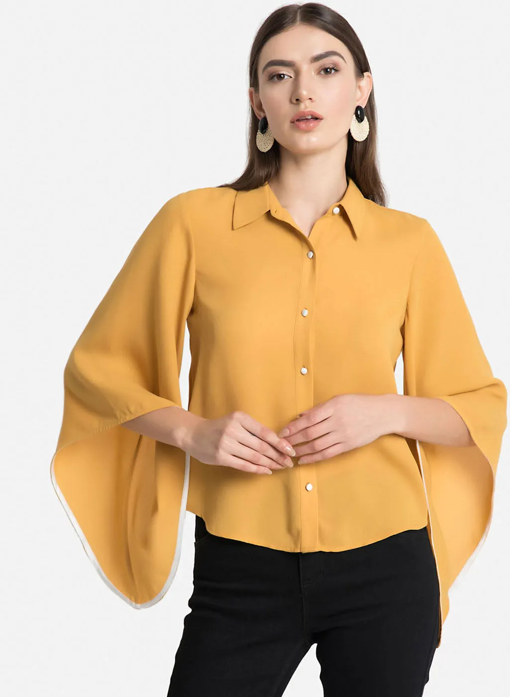 Flared Sleeves Shirt