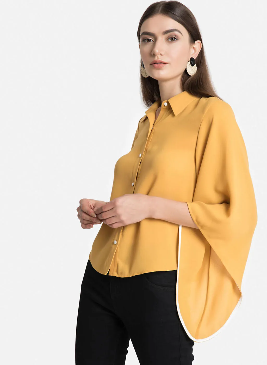 Flared Sleeves Shirt