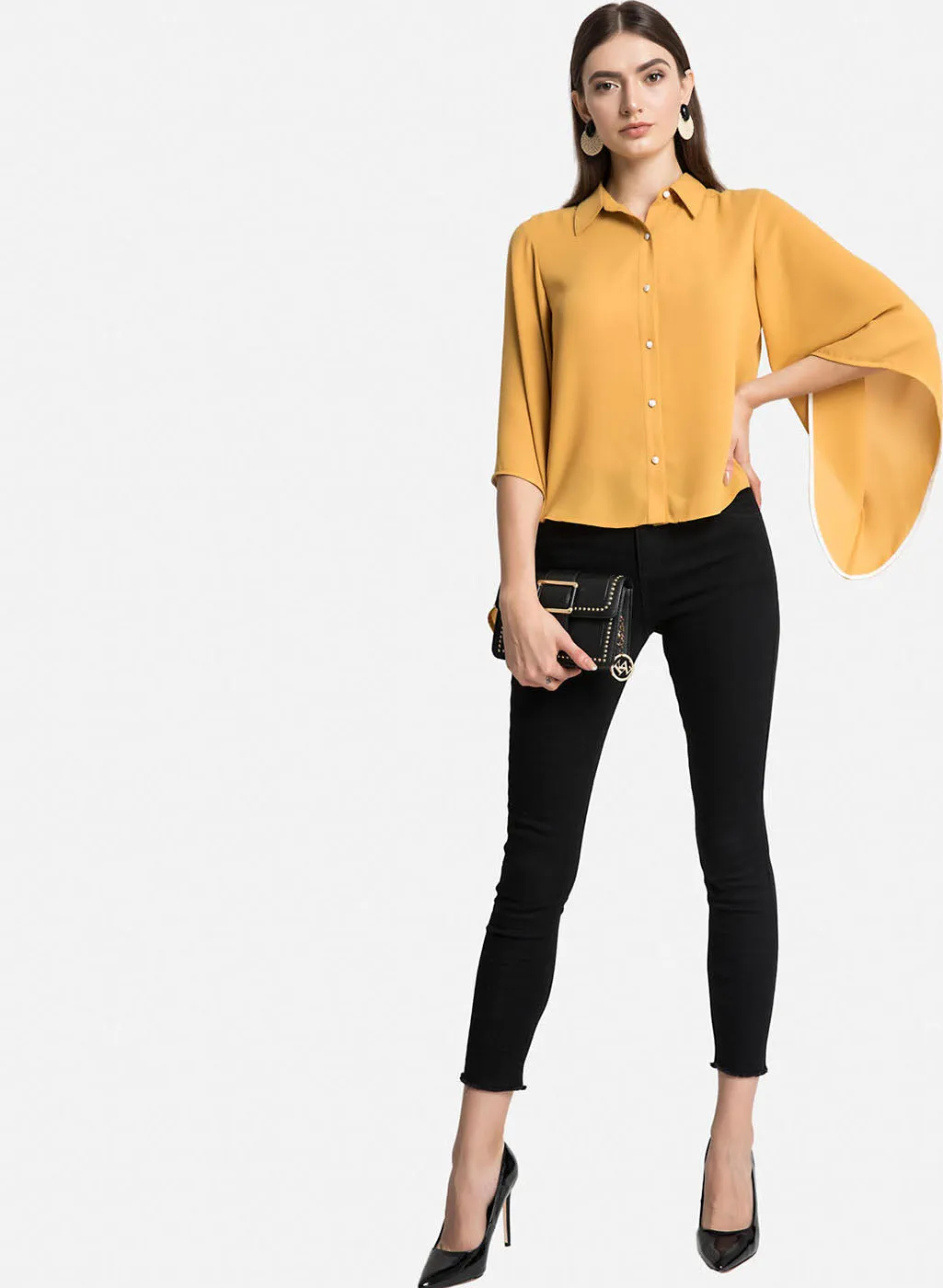 Flared Sleeves Shirt