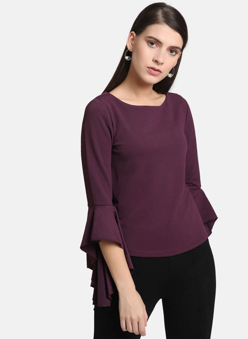 Flared Sleeves Top