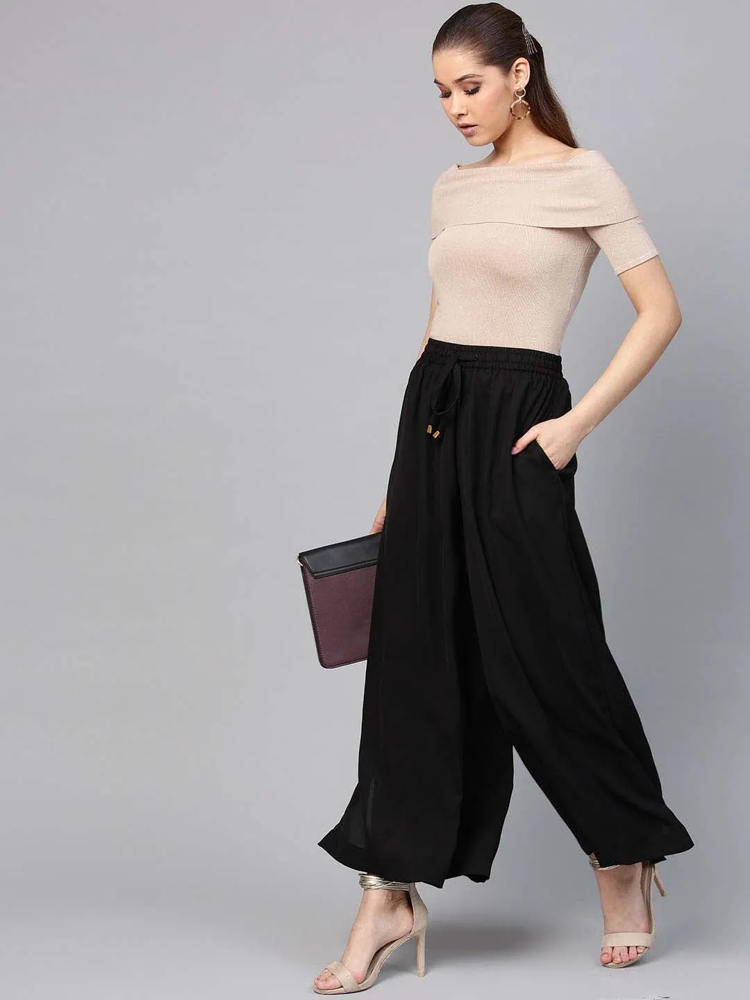 Flared Slit Trouser