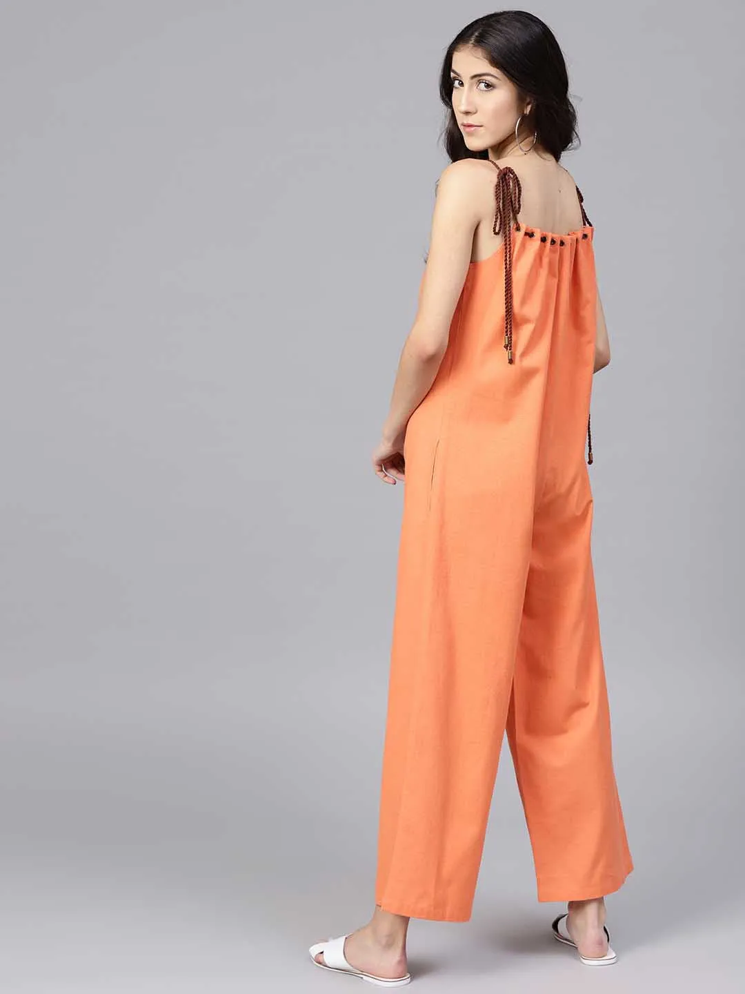 Flared Strape Jumpsuit