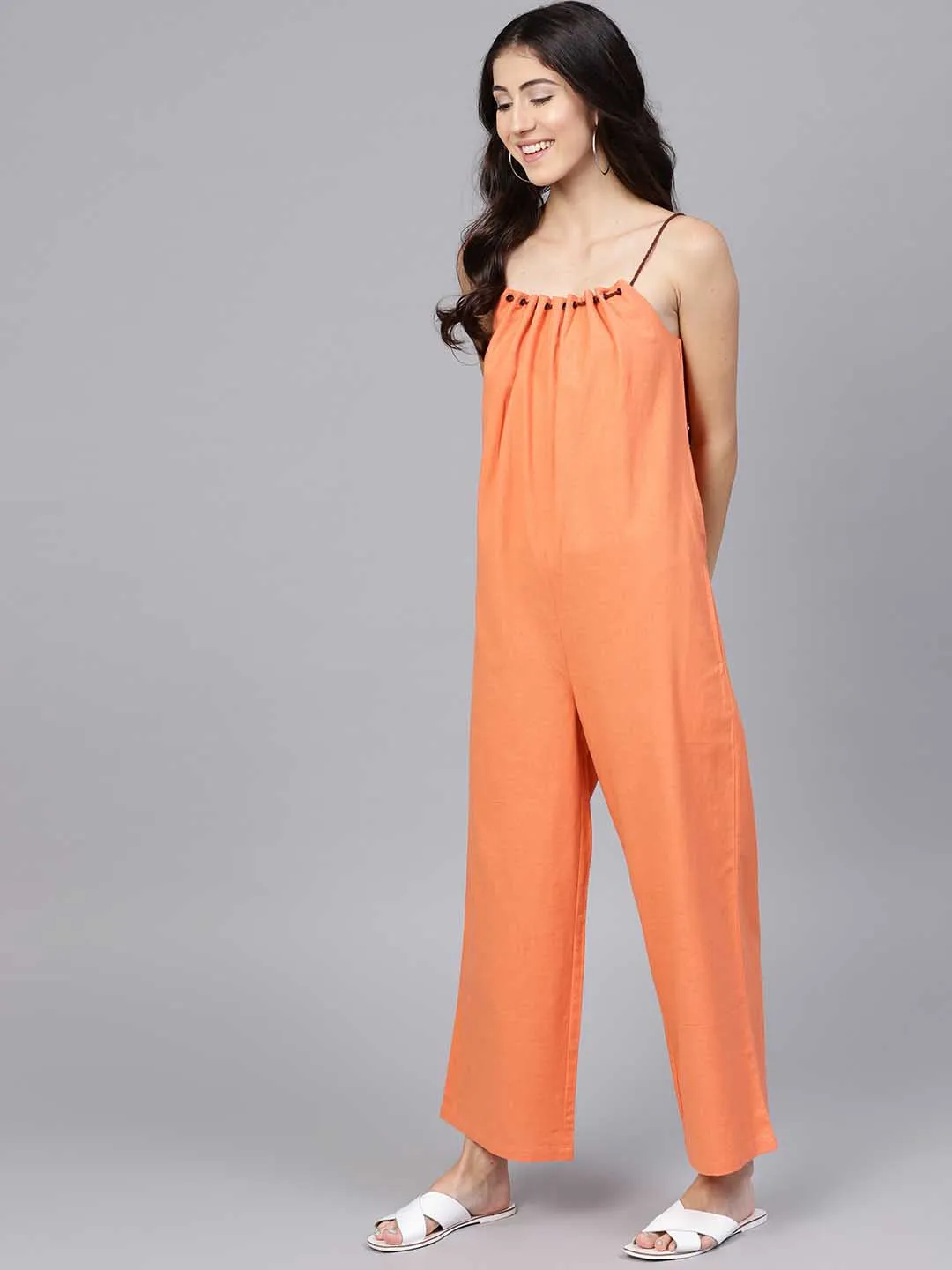 Flared Strape Jumpsuit