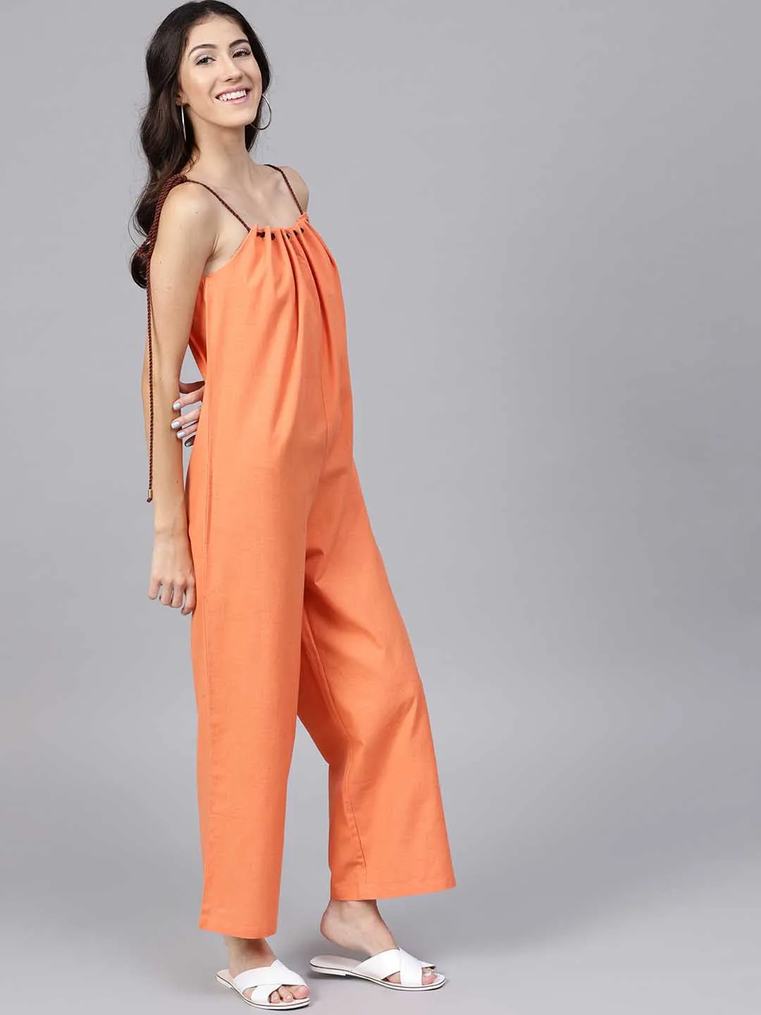 Flared Strape Jumpsuit