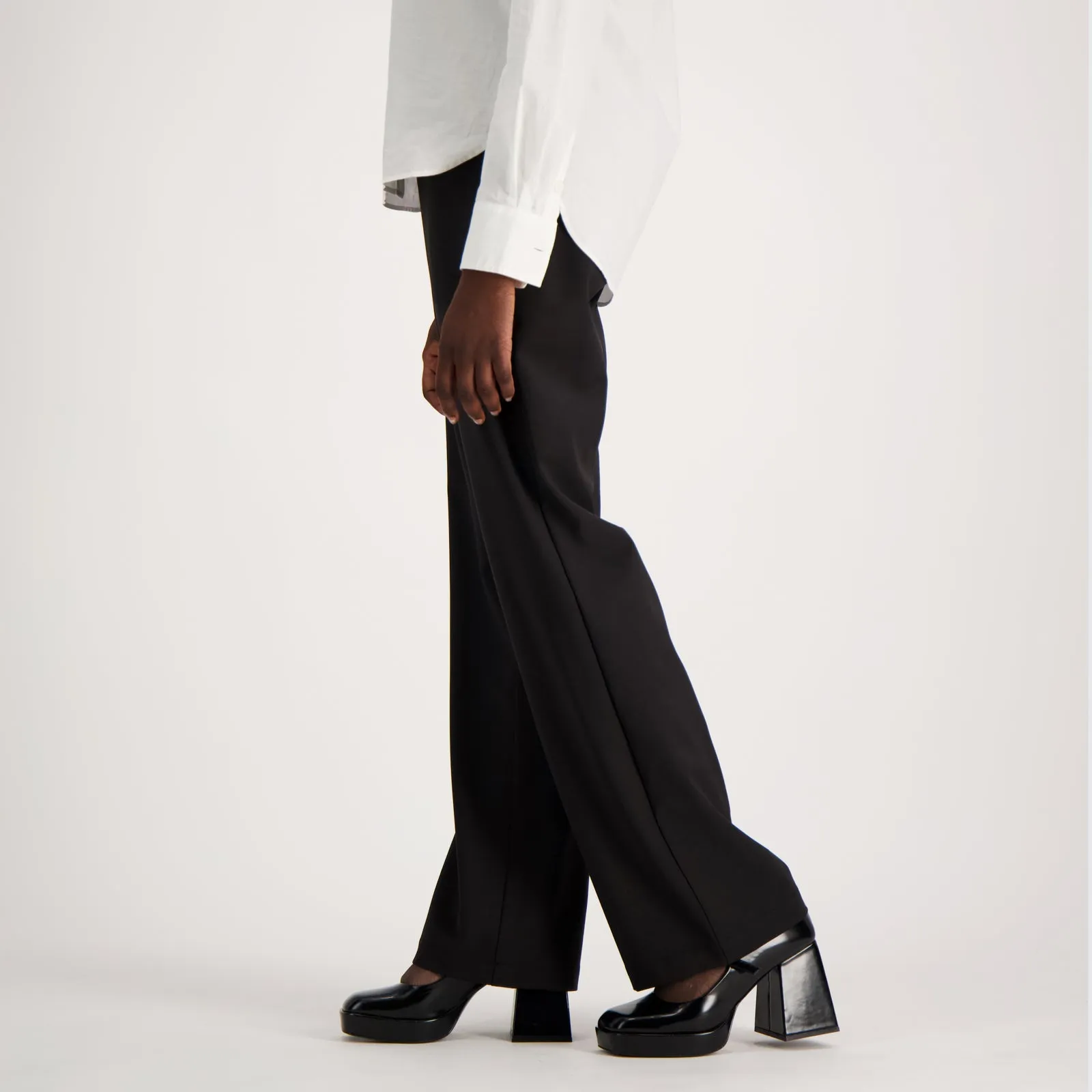 FLARED WOOL PANTS