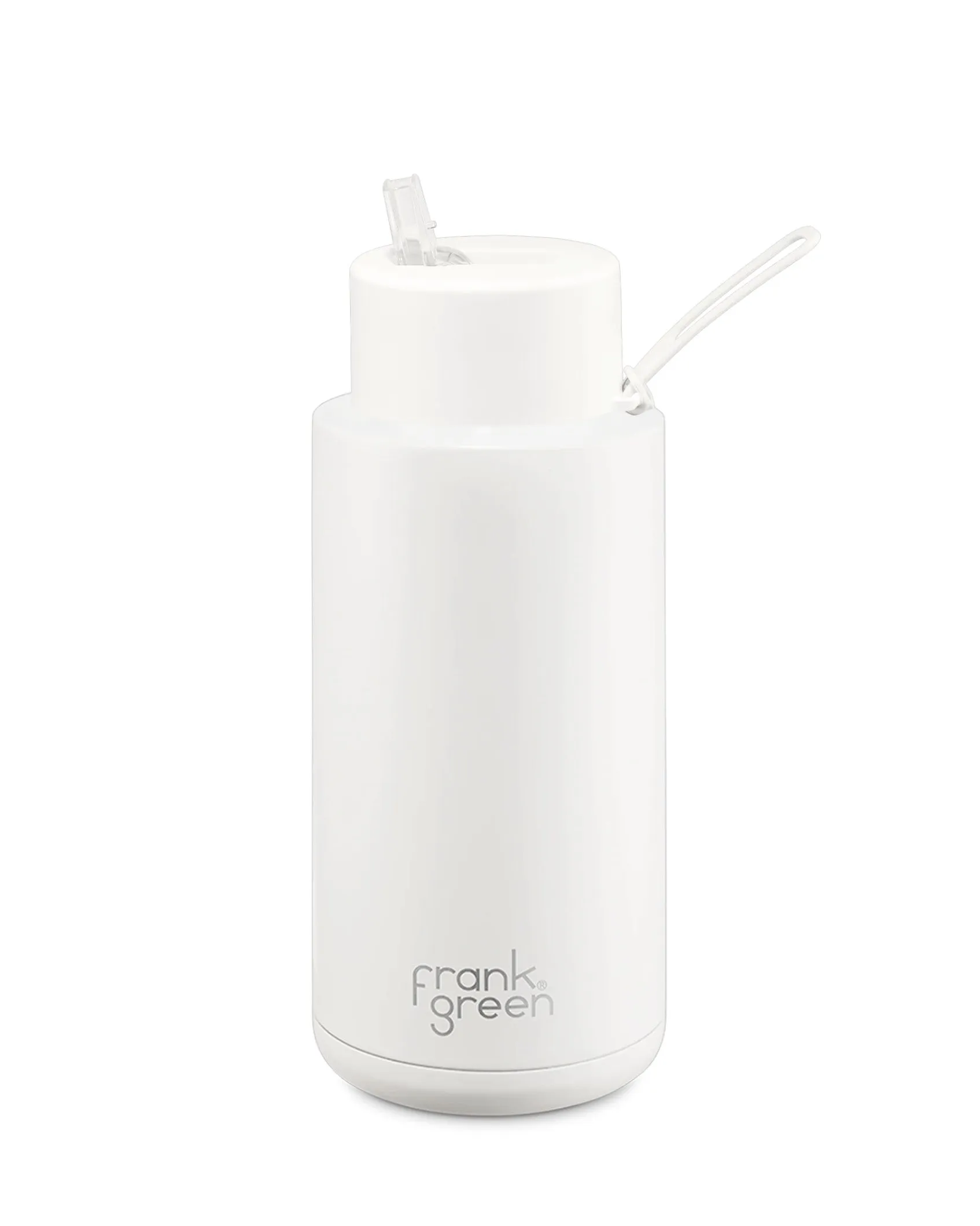 Frank Green 34oz Reusable Ceramic Bottle Cloud White