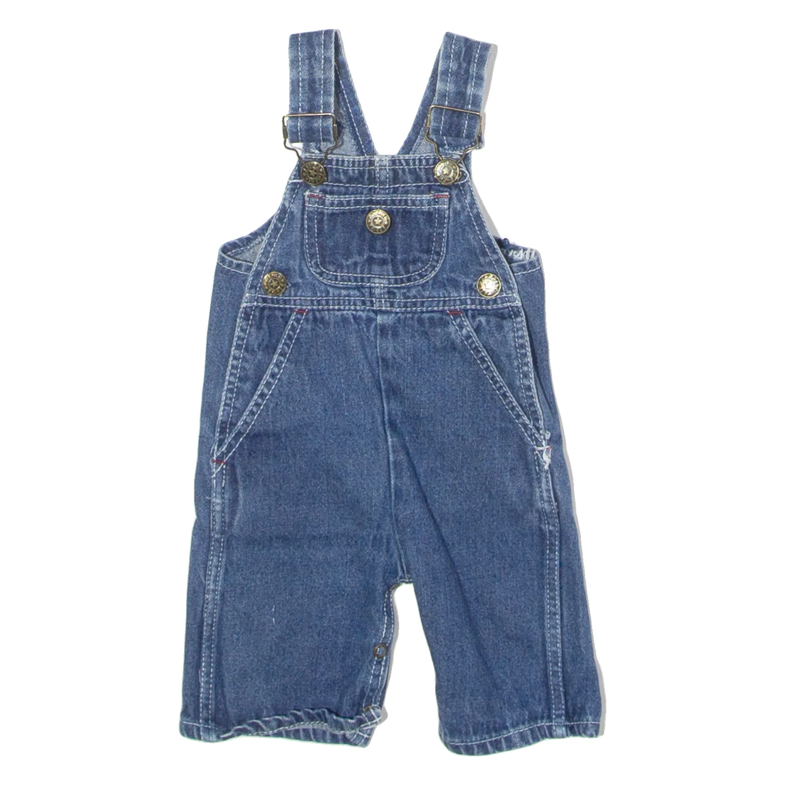 FRENCH TOAST Girls Dungarees Blue Regular Denim 90s ONE SIZE W18 L5