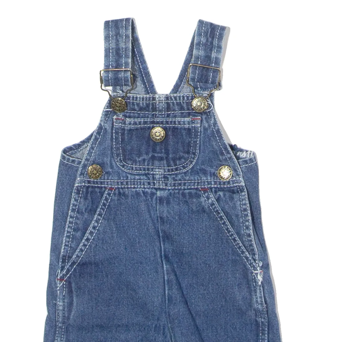 FRENCH TOAST Girls Dungarees Blue Regular Denim 90s ONE SIZE W18 L5