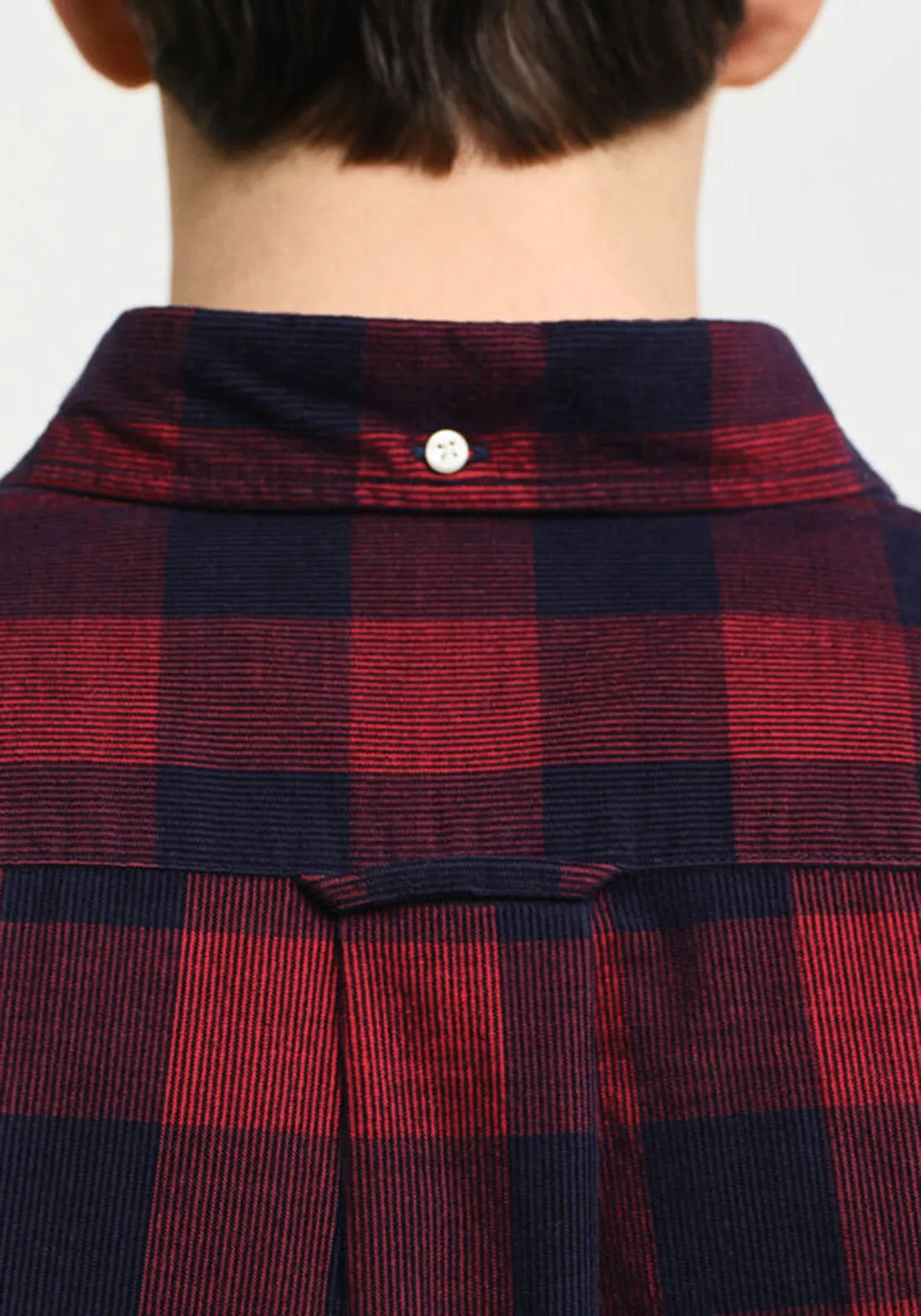 Gant Corduroy Check Shirt, Ruby Red