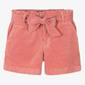 Girls Pink Corduroy Shorts