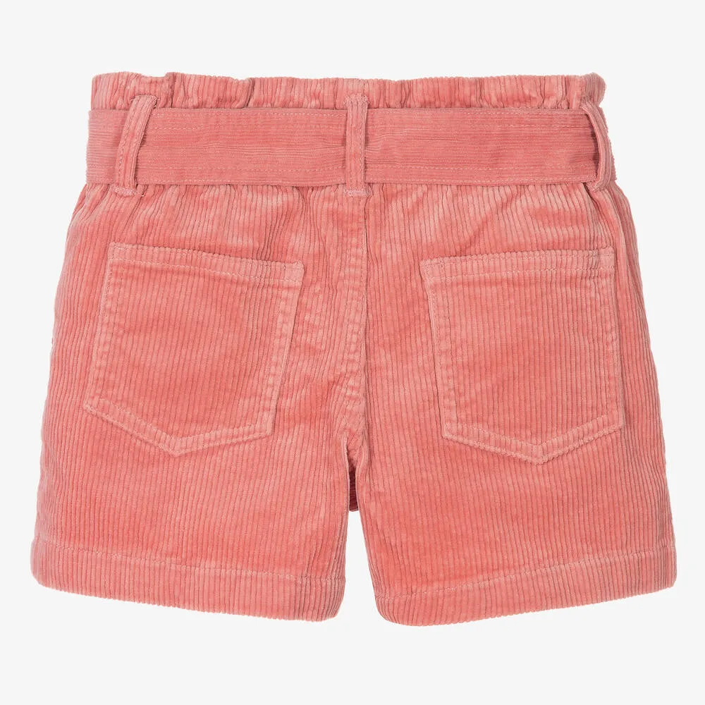 Girls Pink Corduroy Shorts