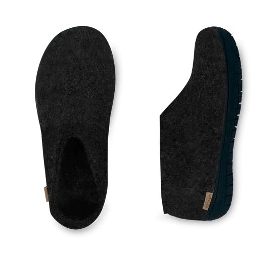 Glerups Shoe - Black Rubber Sole