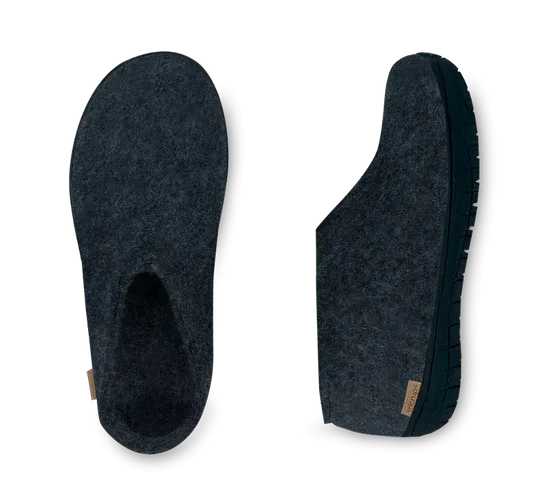 Glerups Shoe - Black Rubber Sole