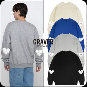 GRAVER  |[GRAVER]★ELBOW CLOUD HEART SMILE SWEATSHIRT